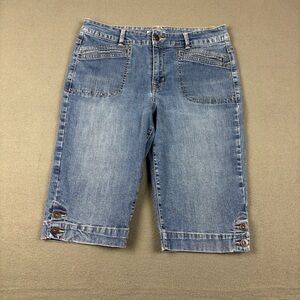 Women's Blue‎ Denim Capris